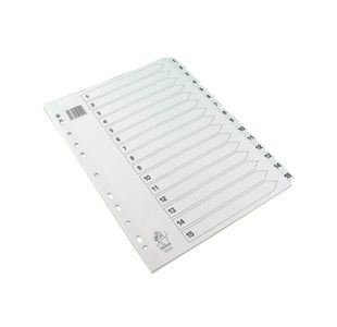 Np Mylar Index A4 1-15 White