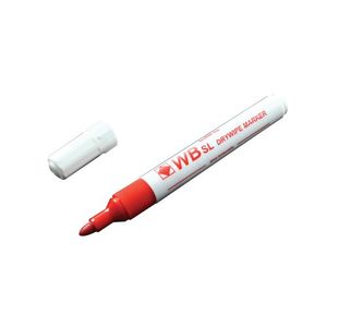 Whitebox Drywipe Marker Bullet Red