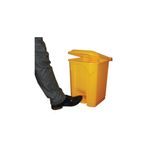 2Work Pedal Bin 30 Litre Yellow 2W10777