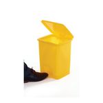 2Work Pedal Bins 15 Litre Yellow Pack of 3 2W10792