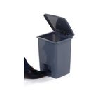 2Work Pedal Bins 15 Litre Grey Pack of 3 2W10793