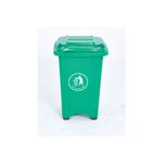 2Work Static Bin with Feet 50 Litre Green 2W10797