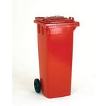 2Work Wheelie Bin 140 Litre Red 2W10840
