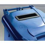 2Work Wheelie Bin Waste Slot Lid 120 Litre Blue 2W10871