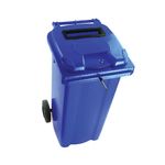 2Work Wheelie Bin Waste Slot Lid 140 Litre Blue 2W10875