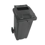 2Work Wheelie Bin Waste Slot Lid 140 Litre Grey 2W10877