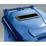 2Work Wheelie Bin Waste Slot Lid 240 Litre Blue 2W10880