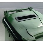 2Work Wheelie Bin Waste Slot Lid 240 Litre Green 2W10881