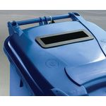2Work Wheelie Bin Waste Slot Lid 360 Litre Blue 2W10884