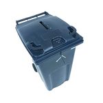 2Work Wheelie Bin Waste Slot Lid 360 Litre Grey 2W10886