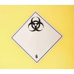 2Work Wheelie Bin Clinical Waste 120 Litre Lockable Yellow 2W10900