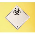 2Work Wheelie Bin Clinical Waste 240 Litre Lockable Yellow 2W10901