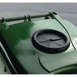 2Work Wheelie Bin 140 Litre with Bottle Bank and Lock Green 2W10928