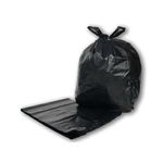 2Work Refuse Sacks Roll Tie Black (Pack of 40) 2W50020