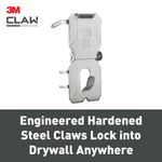 3M Claw Drywall Picture Hanger 30kg (Pack of 2) 7100269195
