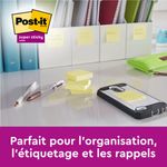 Post-it Super Sticky Recycled 76x76mm Cardboard Packaging Yellow (Pack of 12) 654 RSS12CY