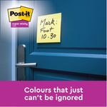 Post-it Super Sticky Note 76x76mm 90 Sheets Cardboard Packaging Canary Ylw (Pack of 12) 654-12SS-CY
