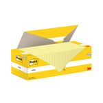 Post-it Notes 76x76mm 100 Sheets Canary Yellow VALUE PACK 12 + 12 FREE (Pack of 24) 654Y12+654Y12
