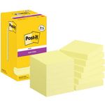 Post-it Super Sticky 76x76mm 90 Sheets Canary Yellow VALUE PACK 8 + 4 FREE (Pack of 12) 654-SSCY-P8+