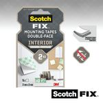 Scotch-Fix Double-Sided Interior Mounting Squares 25x25mm (Pack of 16) 7100263584