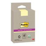 Post-it Super Sticky Recycled Notes Lined 102x152mm 45 Sheets Canary Yellow (Pack of 4) 4645-RSSCY4