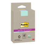 Post-it Super Sticky Recycled Notes Lined 102x152mm 45 Sheets Assorted (Pack of 4) 4645-RSSCOL4