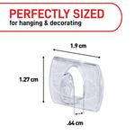 Command Clear 60 Decorating Clips + 68 Clear Strips Transparent 7100378547