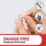 Command Clear 60 Decorating Clips + 68 Clear Strips Transparent 7100378547