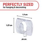 Command Clear 60 Decorating Clips + 68 Clear Strips Transparent 7100378547