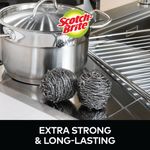 Scotch-Brite Stainless Steel Scrubbing Pad (Pack of 12) 7100266011
