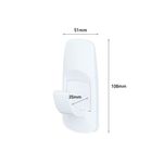 3M Command Adhesive Jumbo Hook with Command Strips 17004