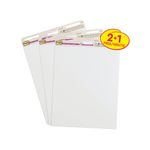 Post-it Super Sticky Meeting Charts 2+1 White Pack of 3 7100408616