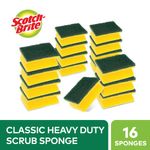 Scotch-Brite Classic Nail Saver Heavy Duty Scrub Sponge (Pack of 16) 7100248034