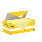 Post-it Notes 76x76mm Canary Yellow VALUE PACK 4 FREE Pads (Pack of 20) 654CY-VP20