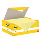 Post-it Notes 76x127mm Canary Yellow VALUE PACK 4 FREE Pads (Pack of 20) 655CY-VP20
