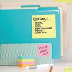 Post-it Super Sticky 101x101mm Lined Canary Yellow (Pack of 6) 675-SS6CY