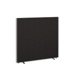 Floor standing fabric screen 1500mm high x 1600mm wide - black