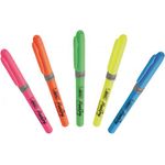 Bic Grip Highlighter Pen Chisel Tip 1.6-3.3mm Line Assorted Colours (Pack 5) - 824758