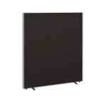 Floor standing fabric screen 1800mm high x 1600mm wide - black