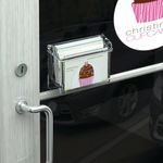 Announce Outdoor Grab a Card Business Card Holder Wall Mounted Crystal Clear AA10449