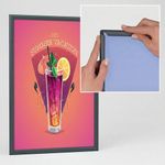 Announce by 5 Star 15mm Snap Frame A4 Mitred Crnr Grey Frame AA10568