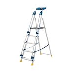 Werner Workstation 5 Tread Stepladder Twin Handrails Blue 7050518L