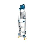 Werner Workstation 5 Tread Stepladder Twin Handrails Blue 7050518L