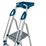Werner Workstation 5 Tread Stepladder Twin Handrails Blue 7050518L