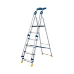 Werner Workstation 6 Tread Stepladder Twin Handrails Blue 7050618L