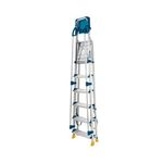 Werner Workstation 6 Tread Stepladder Twin Handrails Blue 7050618L