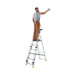 Werner Workstation 6 Tread Stepladder Twin Handrails Blue 7050618L