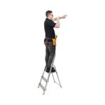 Werner 3 Tread Stepladder with High Handrail Aluminium 7400318L