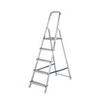 Werner 5 Tread Stepladder with High Handrail Aluminium 7400518L