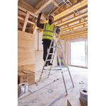 Werner 6 Tread Stepladder with High Handrail Aluminium 7400618L